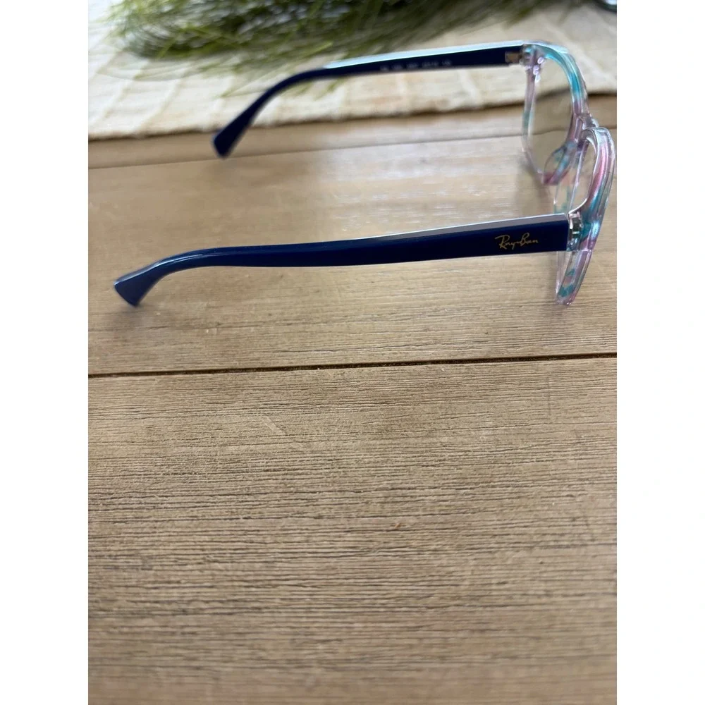 Ray-Ban Junior Kids Eyeglasses RB 1591 3807 Blue Multicolor Square 48-16-130